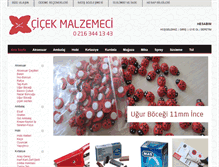 Tablet Screenshot of cicekmalzemeci.com